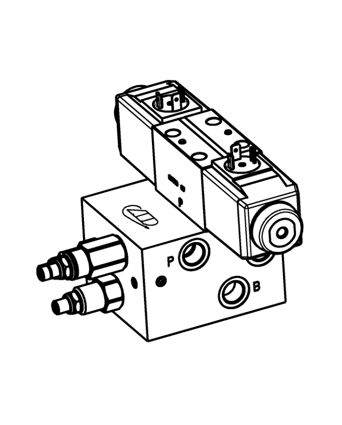 Ventilblock komplett G3/8"