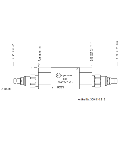 Druckbegrenzungsventil SUN mit Zwischenplatte