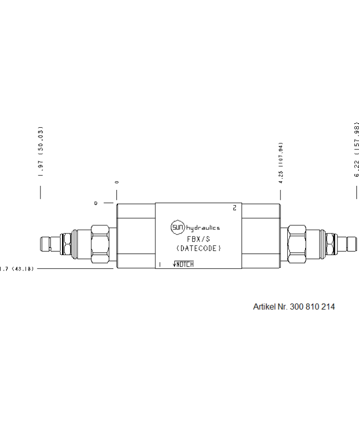 Druckbegrenzungsventil SUN mit Zwischenplatte