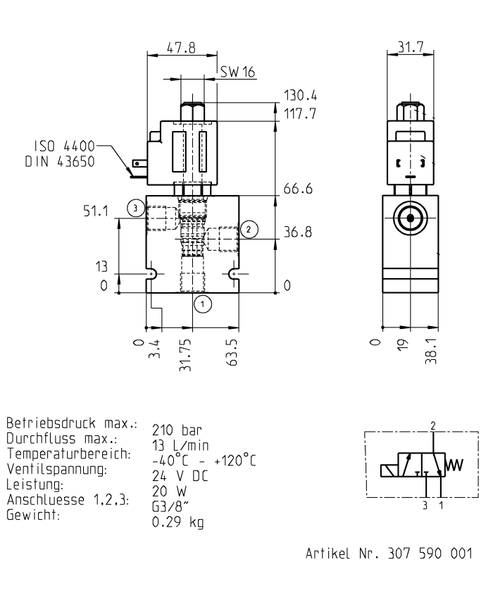 Ventilblock komplett mit Anschlussgehäuse