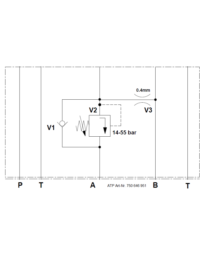 Druckbegrenzungsventil + RSV SUN mit Zwischenplatte