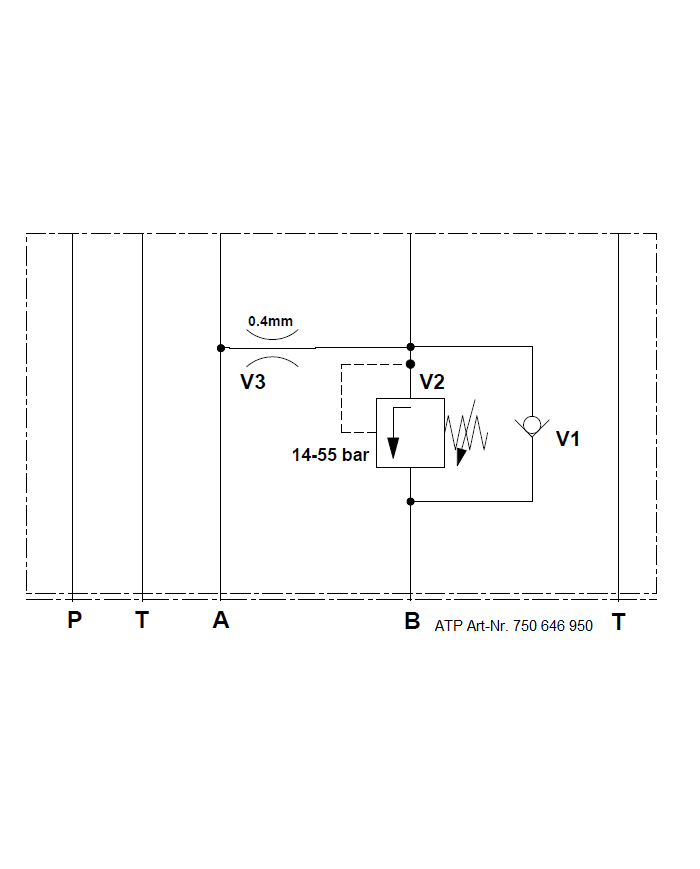 Druckbegrenzungsventil + RSV SUN mit Zwischenplatte