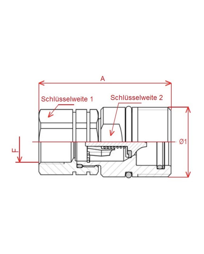 Kupplungs-Muffe (weiblich, Festteil)