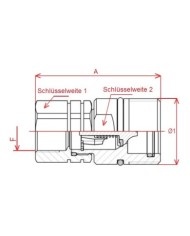 Kupplungs-Muffe (weiblich, Festteil)