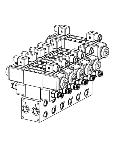 Mehrfachplatten-Ventilaufbau NG06