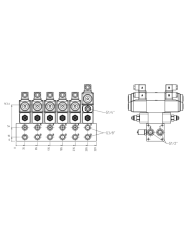 Mehrfachplatten-Ventilaufbau NG06