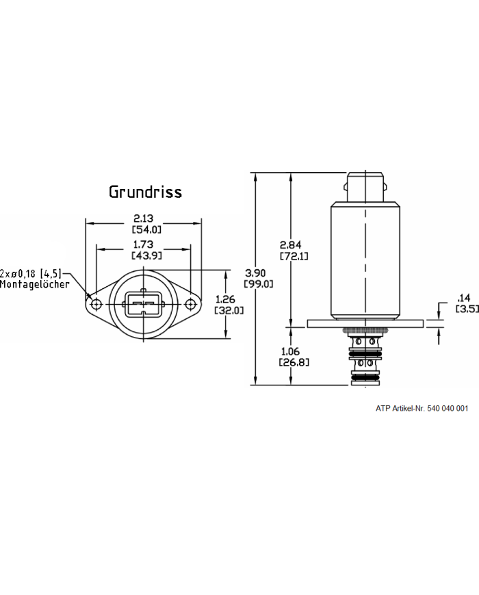 Proportional Druckregelventil 3-Wege direktgesteuert