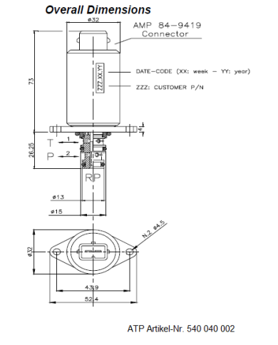 Proportional Druckregelventil 3-Wege direktgesteuert