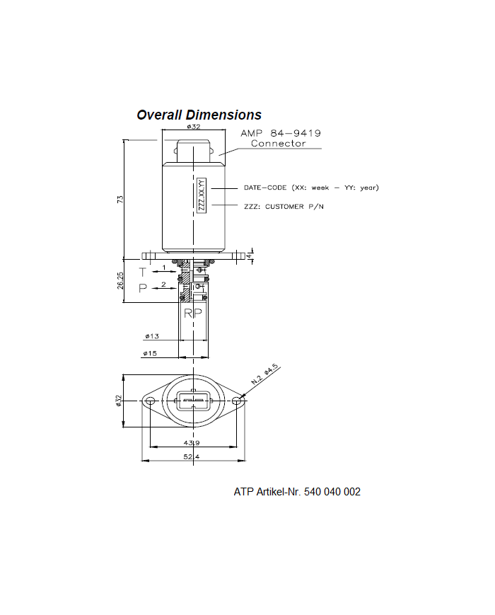Proportional Druckregelventil 3-Wege direktgesteuert
