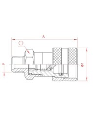 Muffe Kegelventil (weiblich, Losteil)