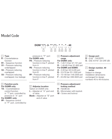 Druckminderventil Eaton DGMX2-3