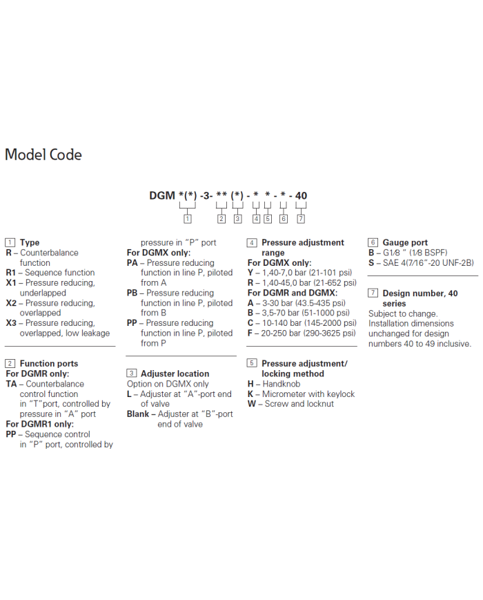 Druckminderventil Eaton DGMX2-3