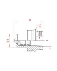 Stecker Kegelventil (männlich, Festteil)