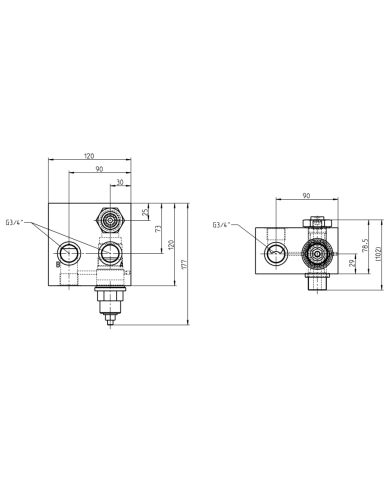 Bremsventilblock Sun Hydraulics Gr.3