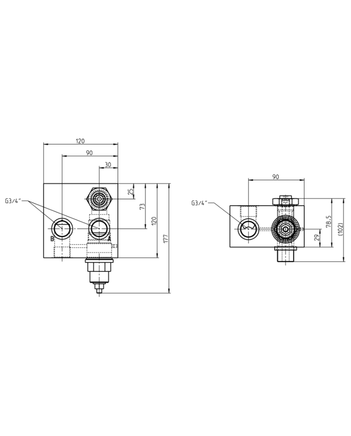 Bremsventilblock Sun Hydraulics Gr.3
