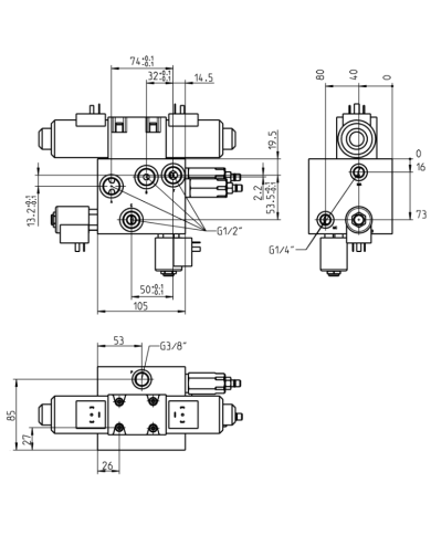 G1/2" 20L/min 350bar