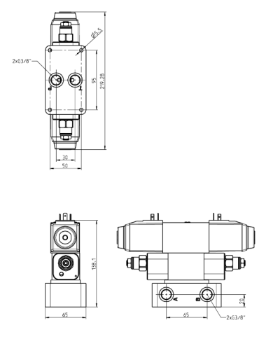 Grundplatten-Ventilaufbau NG06
