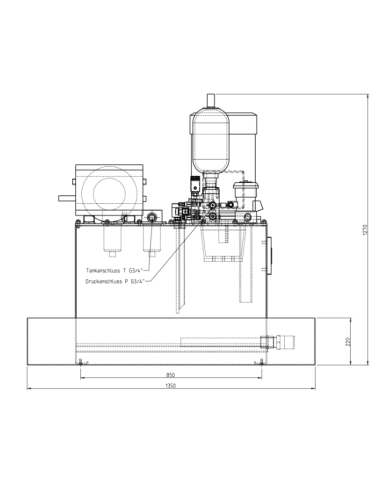 Hydraulikaggregat komplett
