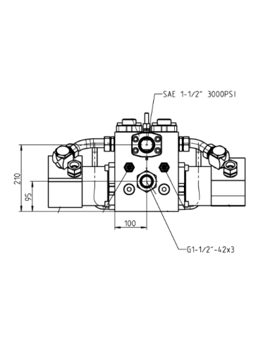 2-fach Zahnrad-Mengenteiler