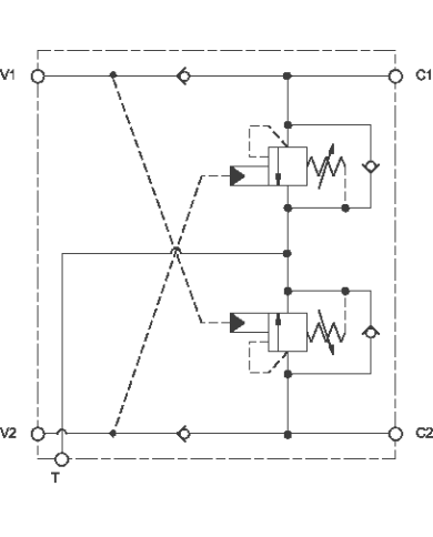 Schwenkbremsbaugruppe Y-Block