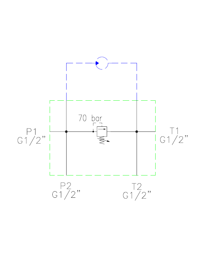 zu EATON Char-Lynn Serie 2000, mit Hohlschraubenbefestigung