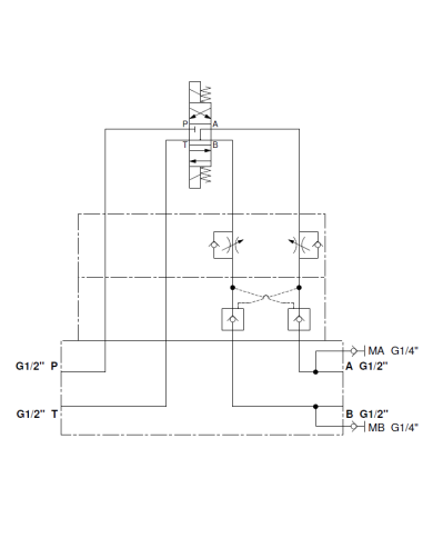 Grundplatten-Ventilaufbau NG06