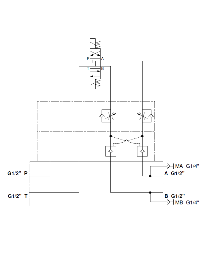Grundplatten-Ventilaufbau NG06