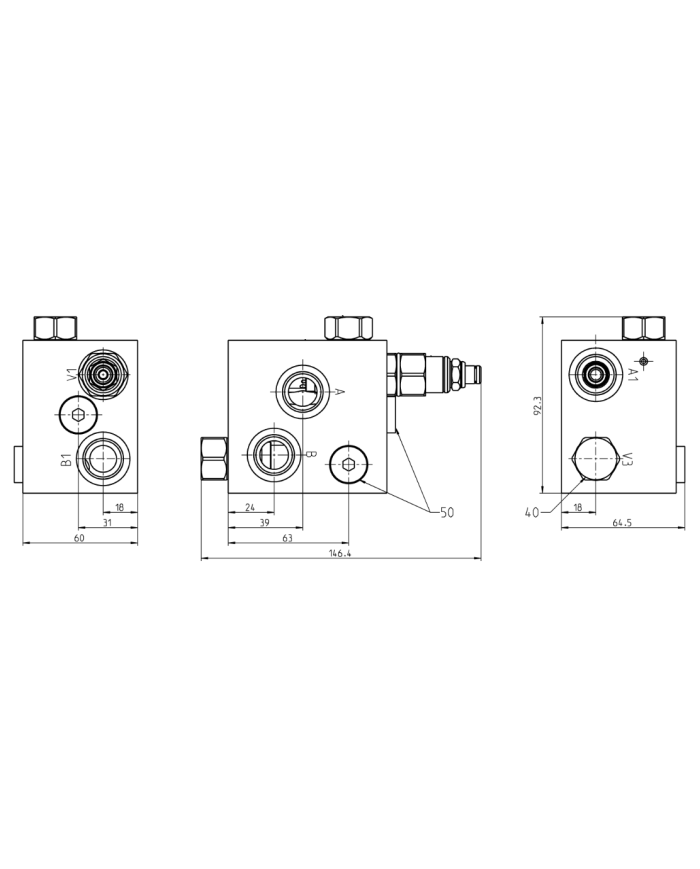G1/2" 60L/min 350bar