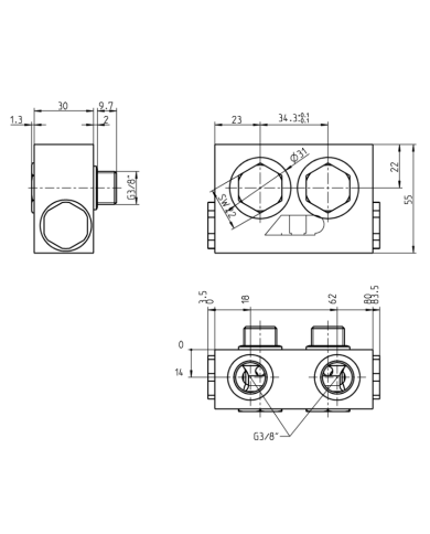 zu EATON J-Motor, mit Hohlschraubenbefestigung