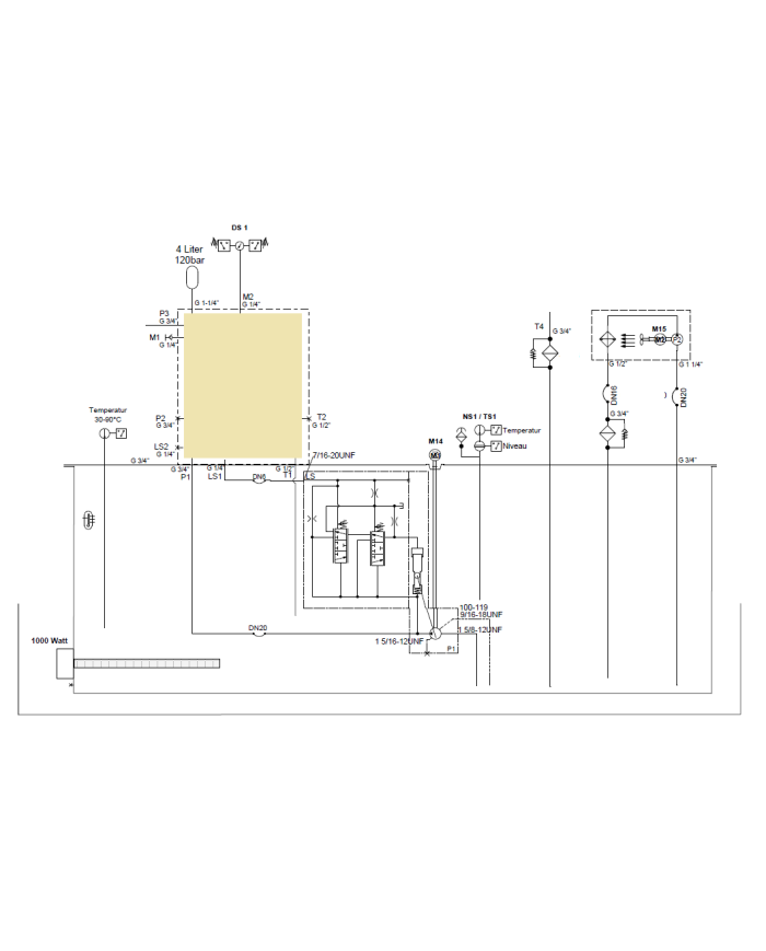 Hydraulikaggregat komplett