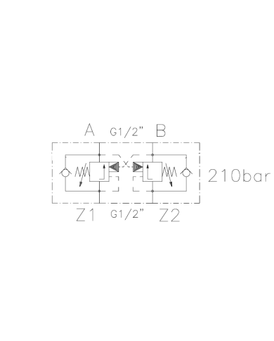 G 1/2" Hohlschr. Rechte Ausführung