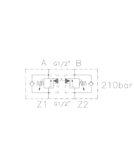 G 1/2" Hohlschr. Rechte Ausführung