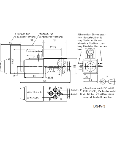 4/2-Wegeventile 12VDC