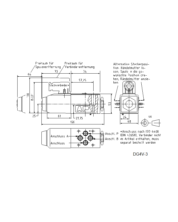 4/2-Wegeventile 12VDC