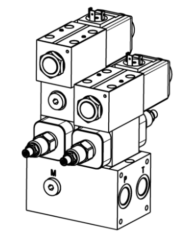Mehrfachplatten-Ventilaufbau NG06