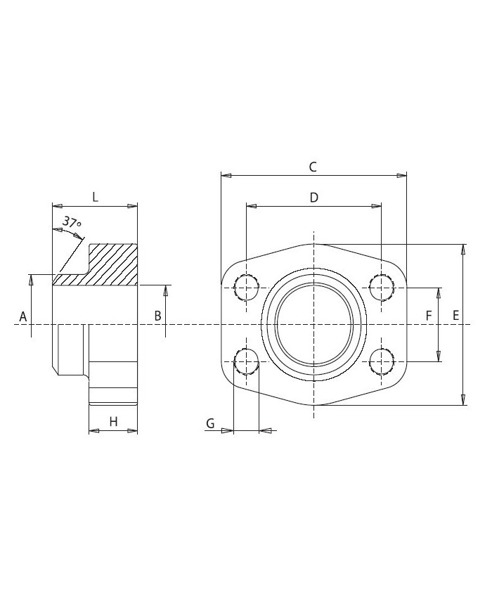 3000 PSI Stahl ASTM/A 105