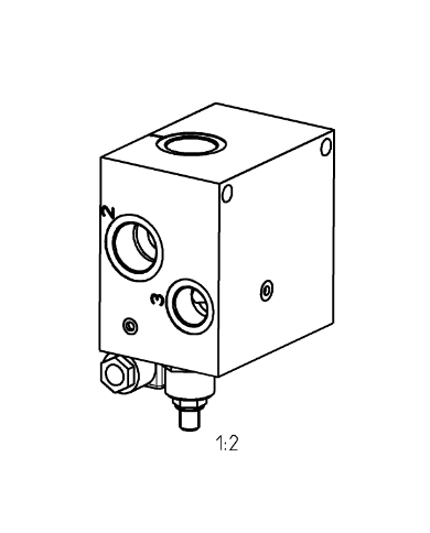 Mengenteilerblock einstellbar