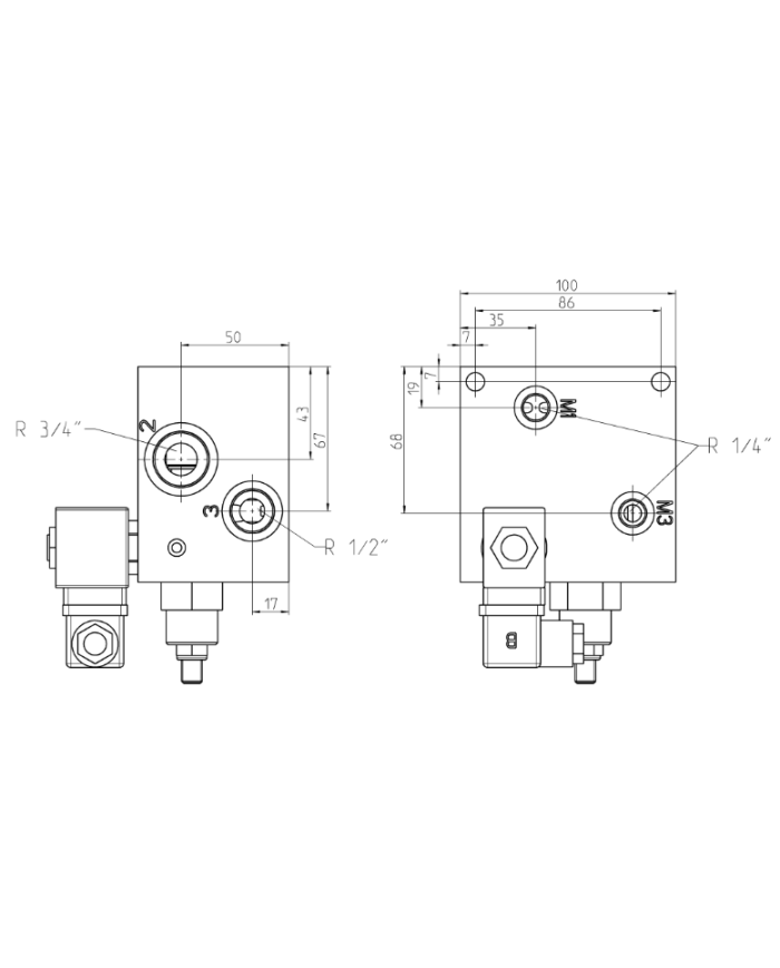 Mengenteilerblock einstellbar