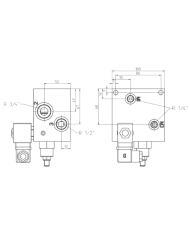 Mengenteilerblock einstellbar