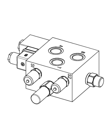 Spülventilblock mit Magnetspule