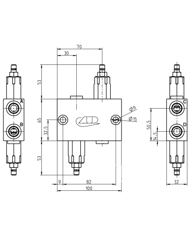 M16x1.5  50L/min  210bar