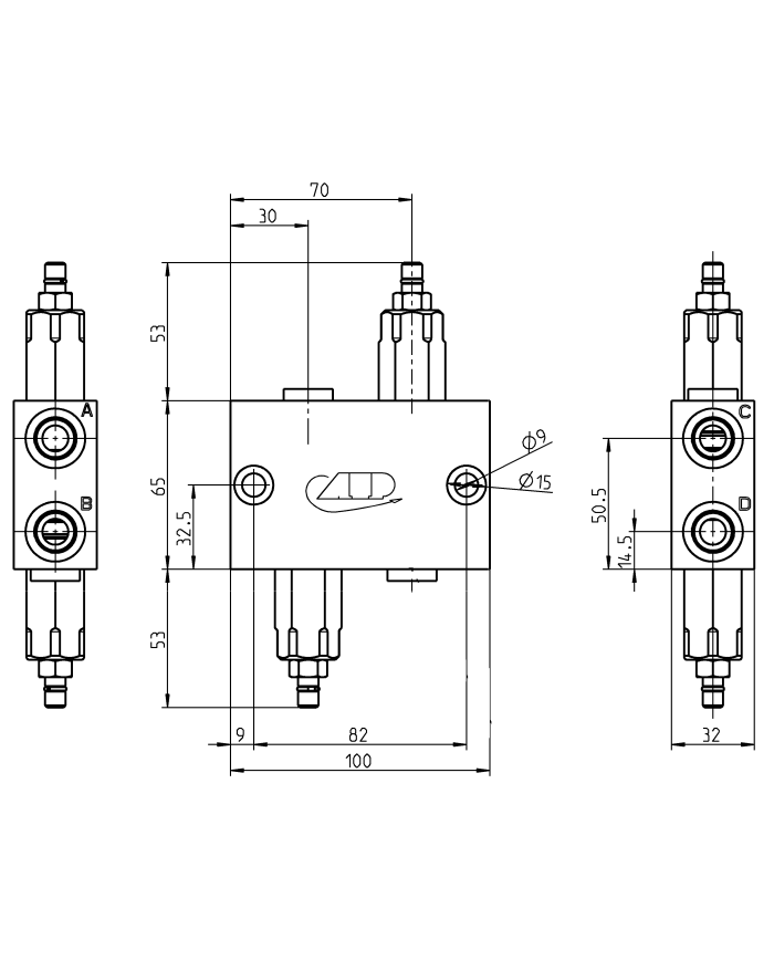 M16x1.5  50L/min  210bar