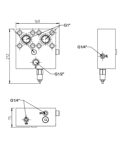 Spülventilblock zu Motor MX250A0