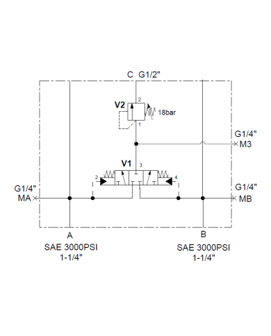 Spülventilblock zu Motor Kawasaki HMB125