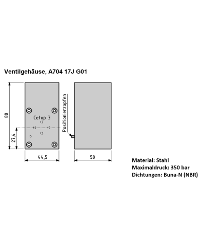 3/2-Wege-Sitzventil direkt gesteuert