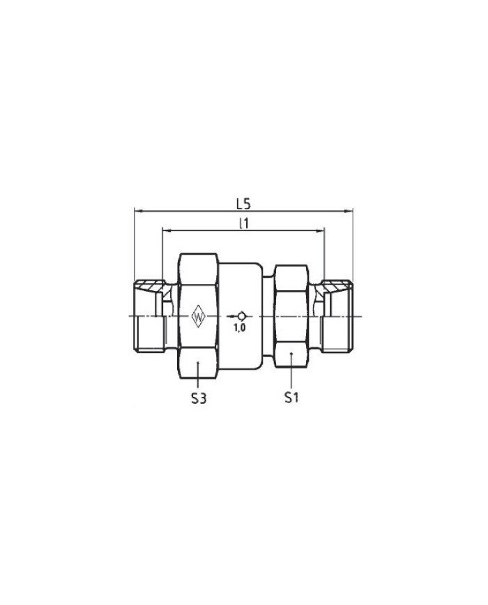 Rückschlagventil Stutzen RS Serie L