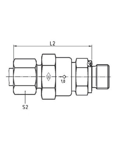 Serie L Einschraub-Rückschlagventil P-RVV - R-WD