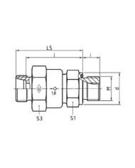 Einschraub-Rückschlagventil Stutzen RSV - M-WD Serie L