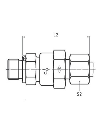 Einschraub-Rückschlagventil P-RVZ - R-WD Serie L