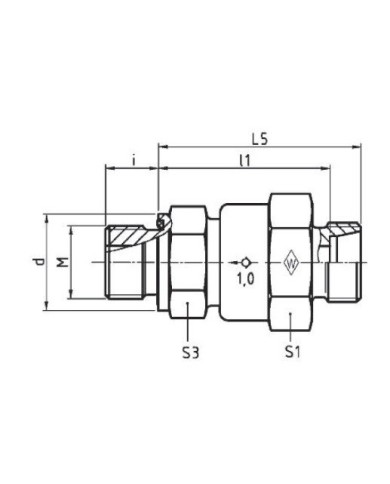 Einschraub-Rückschlagventil Stutzen RSZ - M-WD Serie L